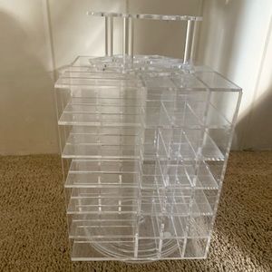 clear lipstick/makeup organizer
